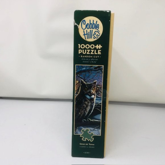 Cobble Hill  Jigsaw Puzzle 1,000 Pieces Edge of Town Owl Winter Poster - Picture 7 of 9